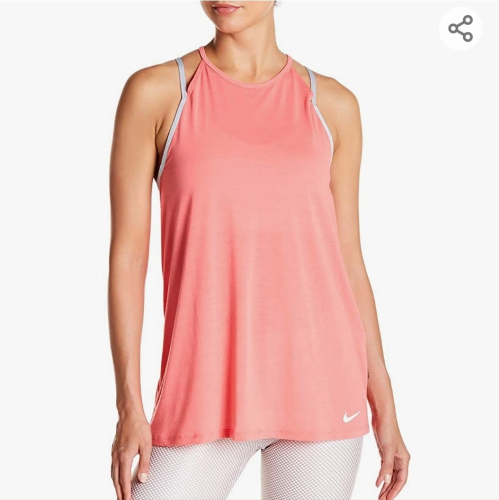 Nike Womens Dry Fit Open-Back Tank Top Small Size